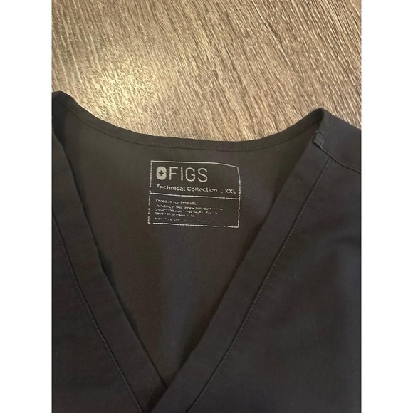 FIGS Black Technical Collection Scrub Top Pants Set XXL - Picture 4 of 8